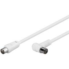 "MicroConnect Coax Cable 15m White Angled - Premium Quality for Superior Connectivity"